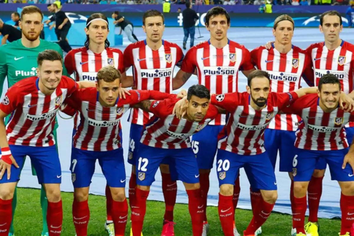 El once inicial del Atlético de Madrid en la final de Champions 2016