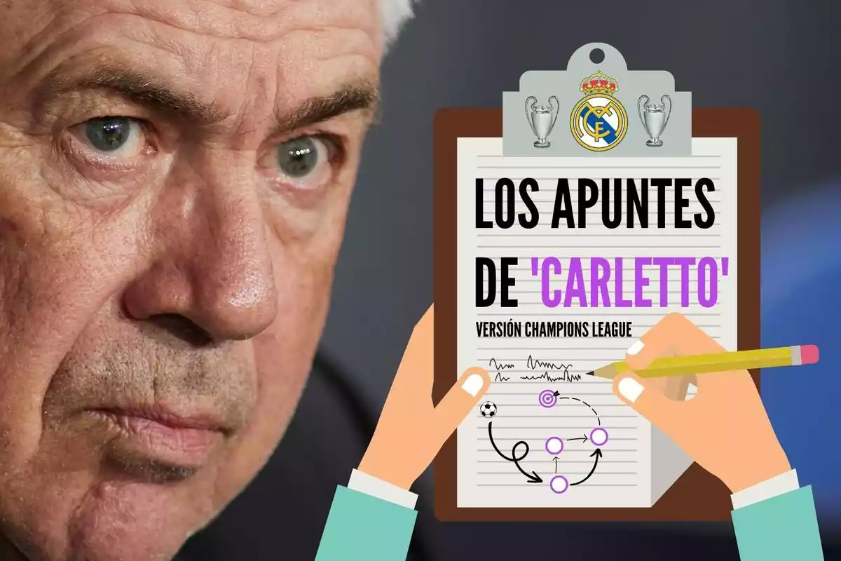 Carlo Ancelotti y sus notas de Champions League