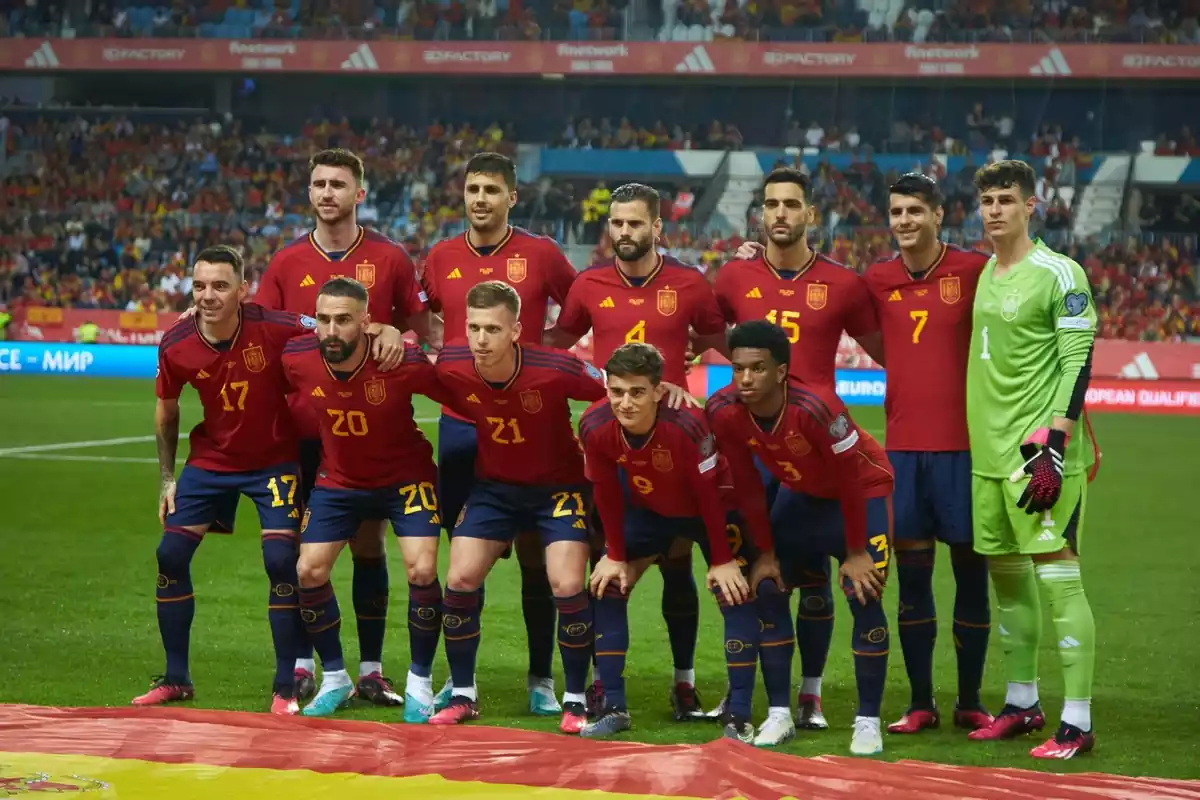 El once titular de España contra Noruega