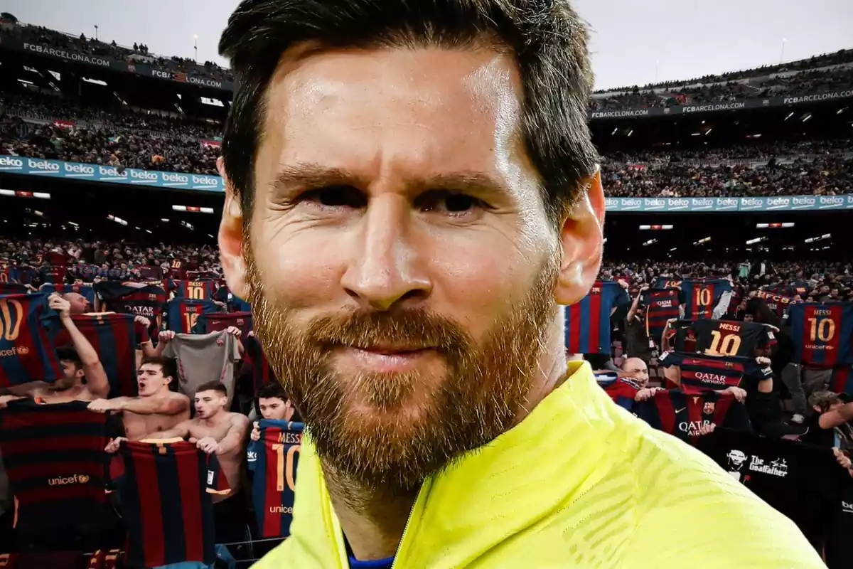 Lionel Messi en el Camp Nou